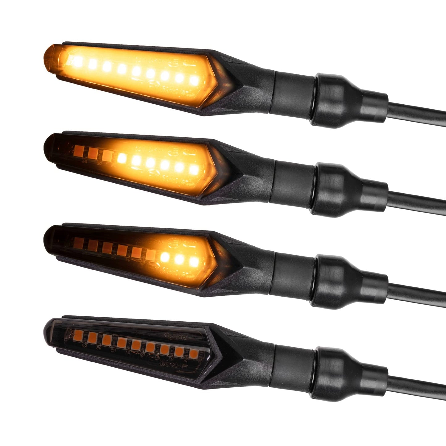Universal LED Motorrad Miniblinker 4er-Set, 4 Stück Led Blinker 2-Paar NewDesign