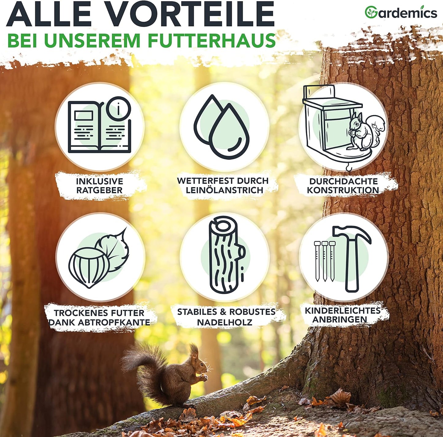 Eichhörnchen Futterhaus