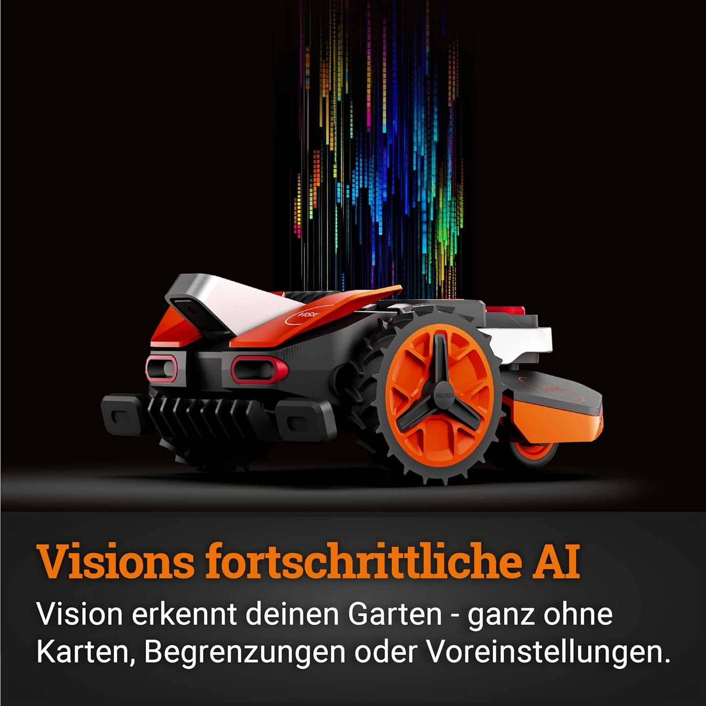 WR216E.1 Mähroboter Landroid Vision L1600, AI, ohne Begrenzungskabel, 1600m² (WIFI + Bluetooth), Landroid Vision