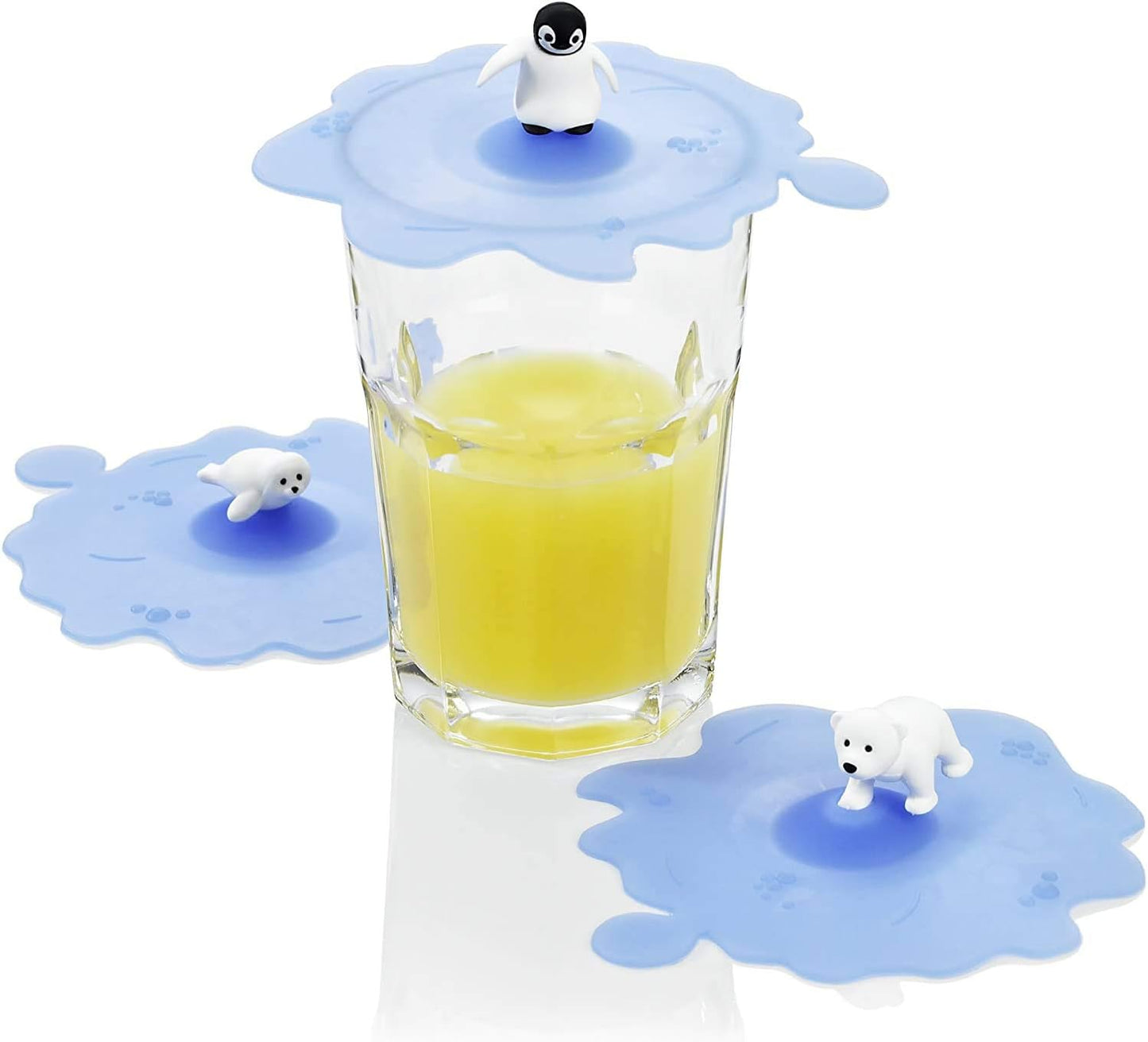 3-teiliges Glasabdeckungen-Set, Arctic Summer