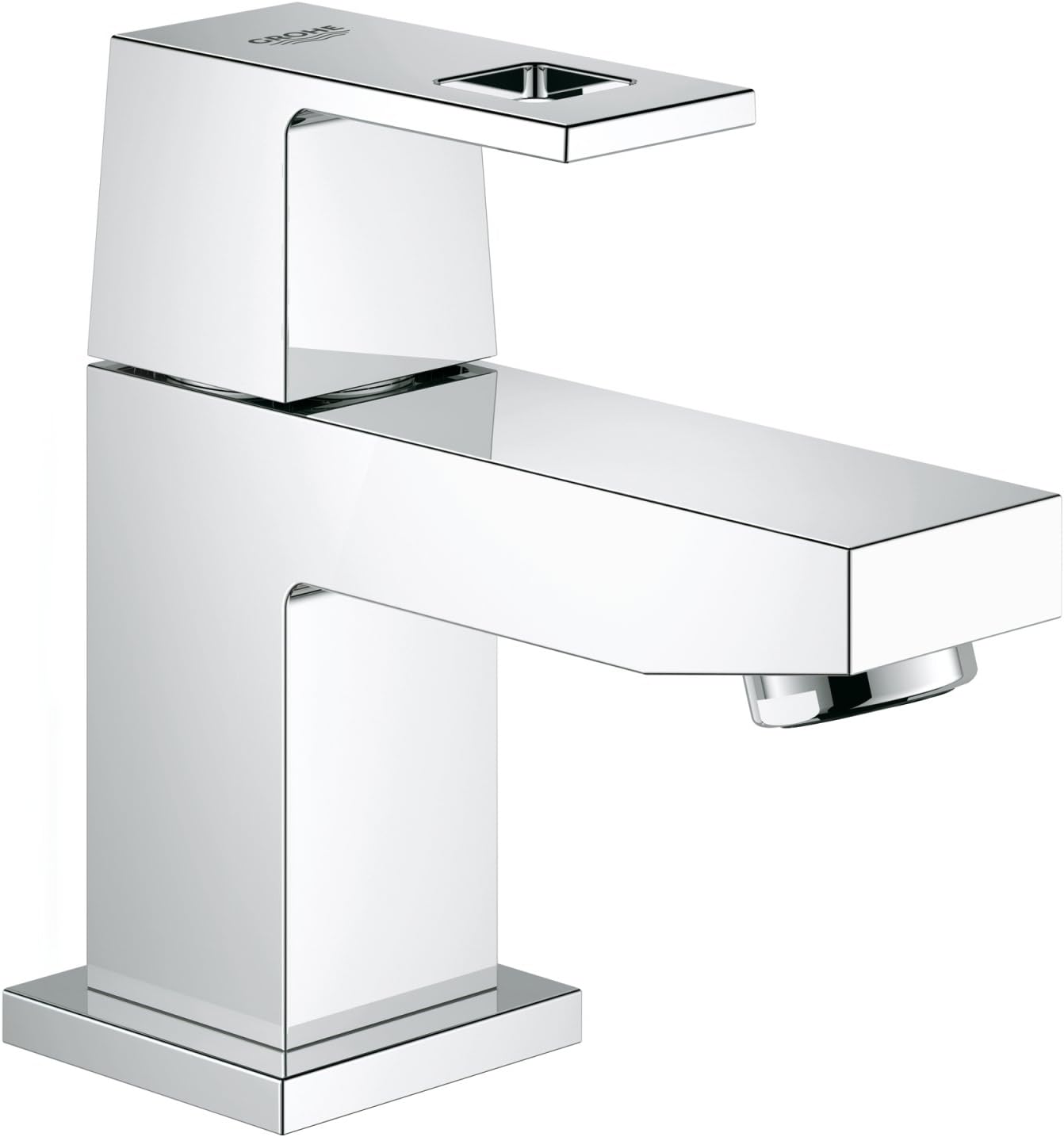 Eurocube Waschtischarmatur mit EcoJoy Funktion, XS glatter Körper Single
