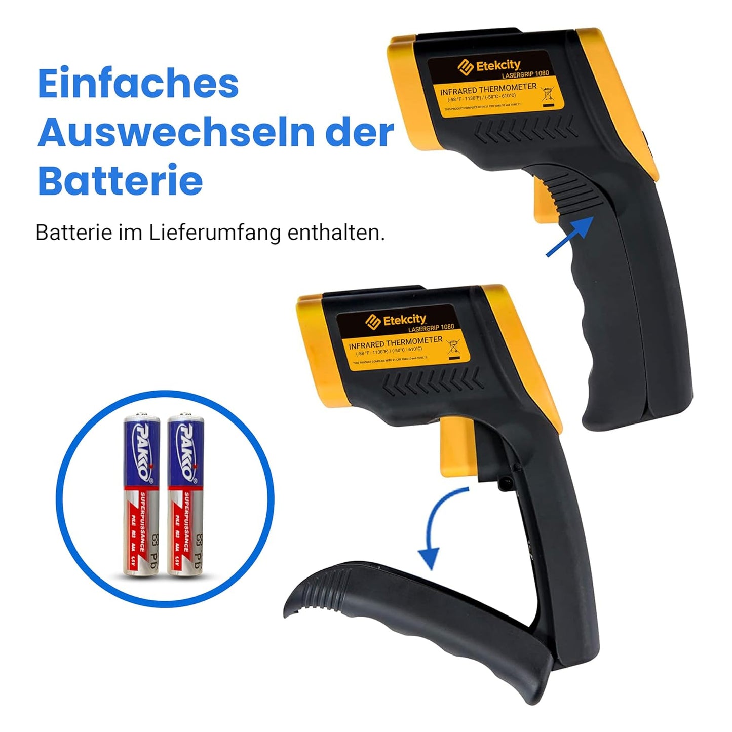 Infrarotthermometer mit LCD-Display