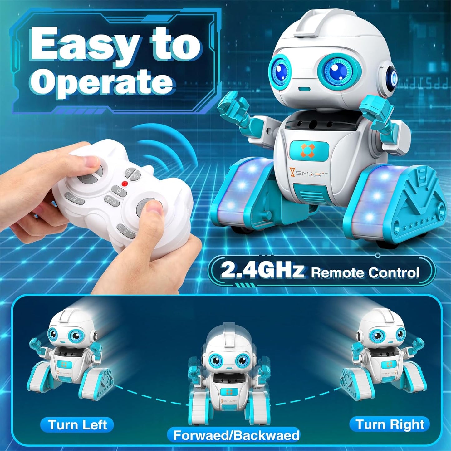 RC-Roboter Spielzeug mit LED und Musik