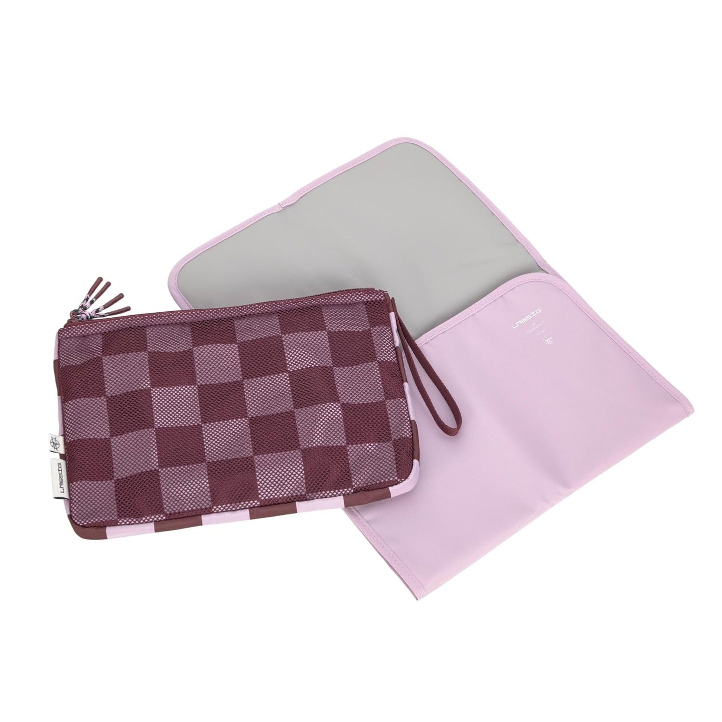 Windeltasche mit Wickelunterlage, Dunkelrot