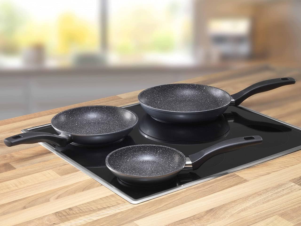 Antihaft-Pfannen-Set für Induktion (3-teilig), 3er Set (16/20/24cm)