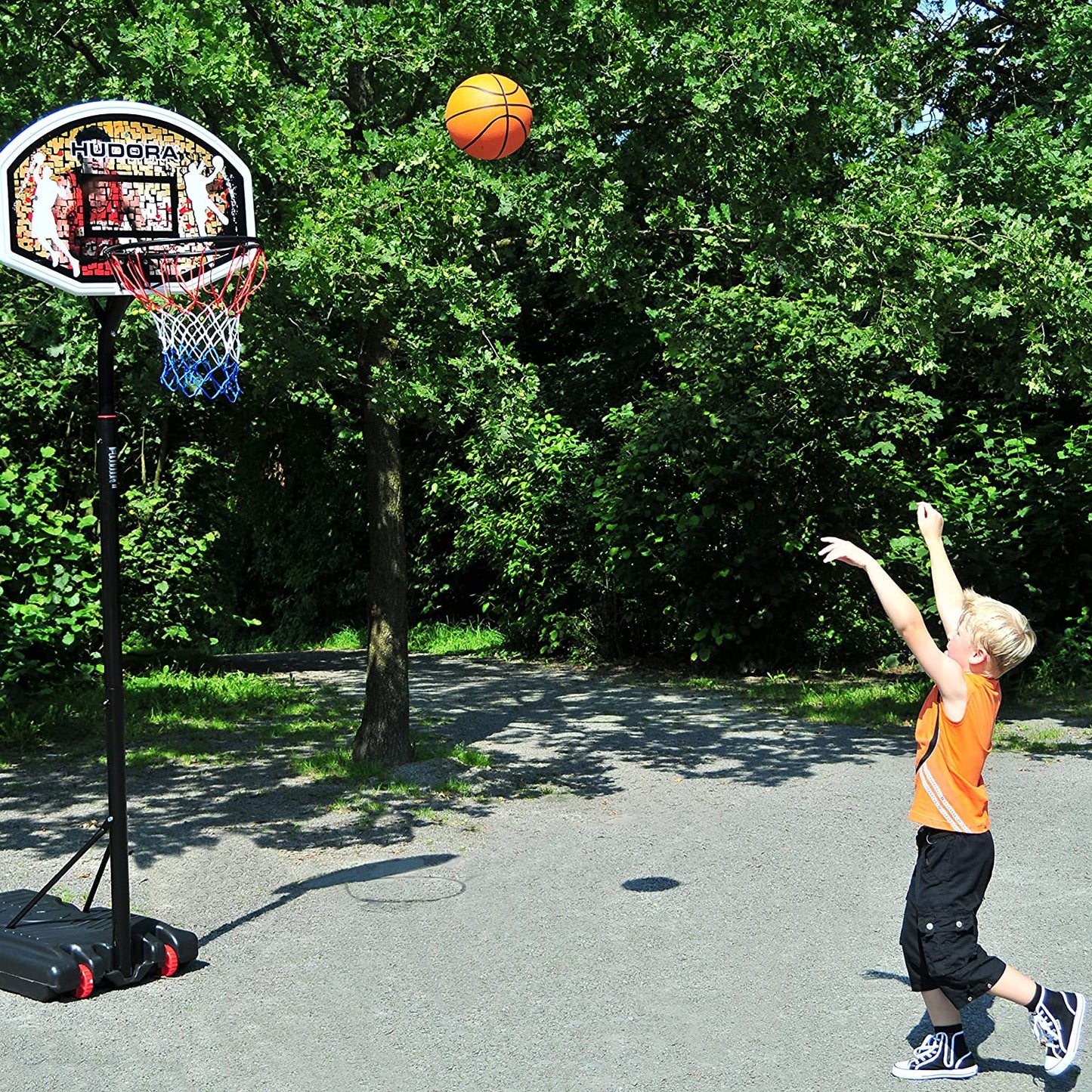 Basketballständer Chicago, Schwarz / Orange Einheitsgrösse