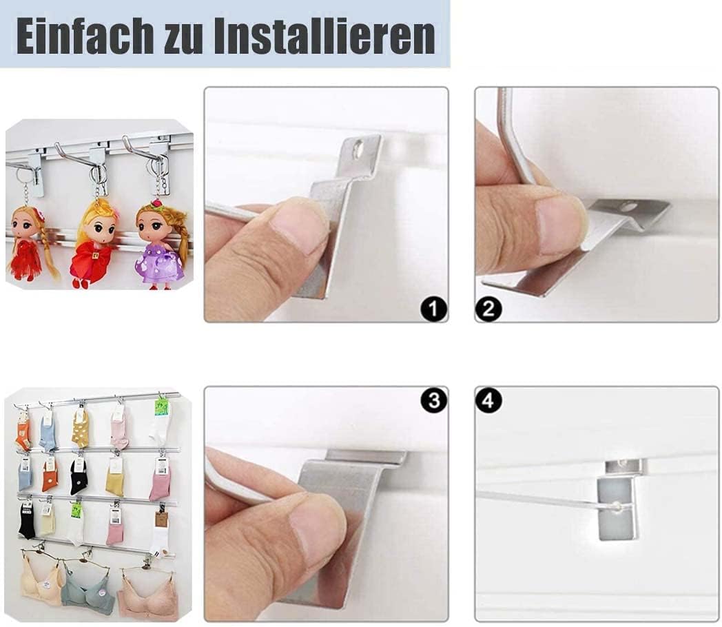 Display Haken für Lamellenwand (100 Stück, 20 cm), 20CM