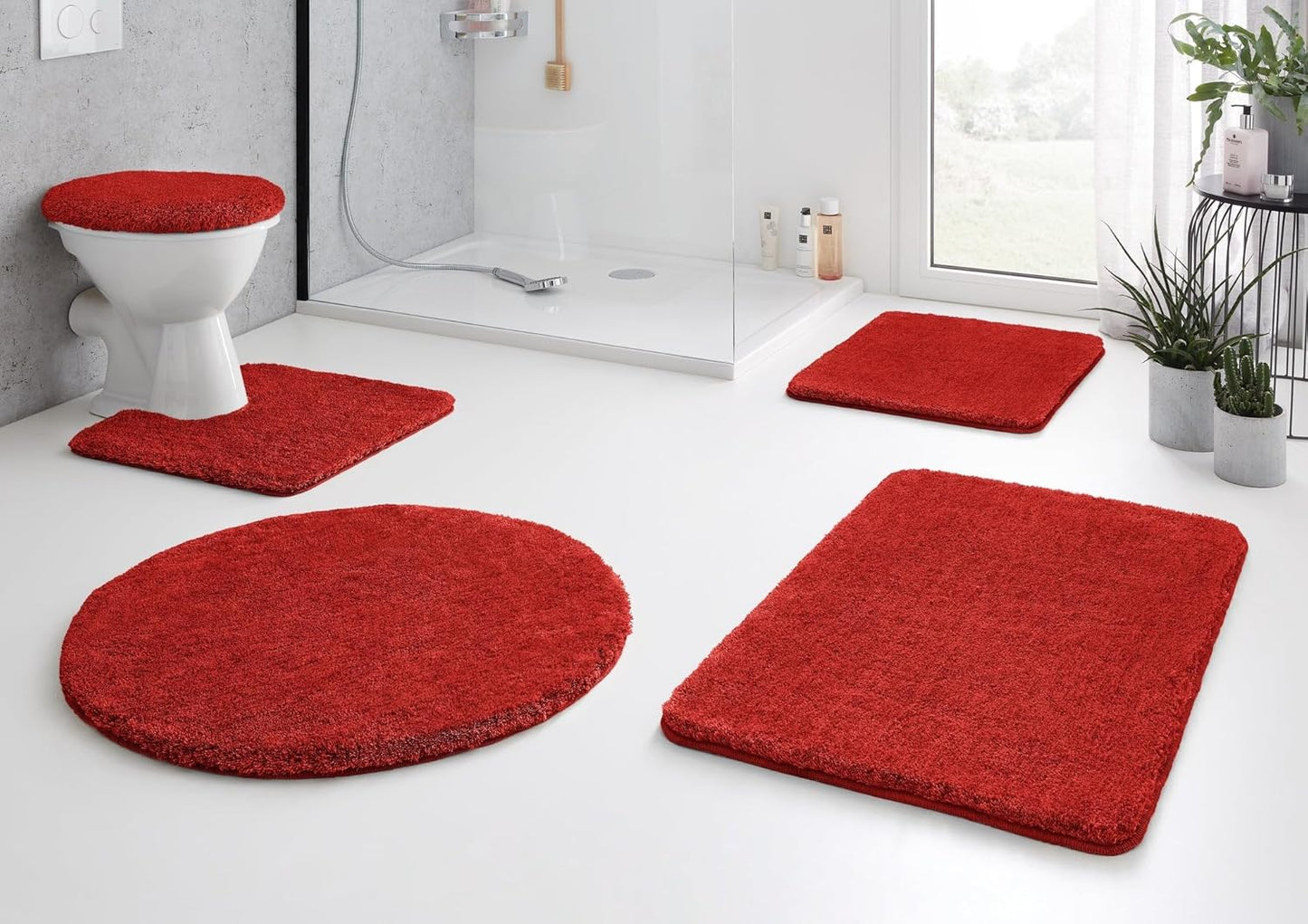 Badteppich Relax, 60x100 cm, Rubin 60 x 100 cm (Rechteckig)