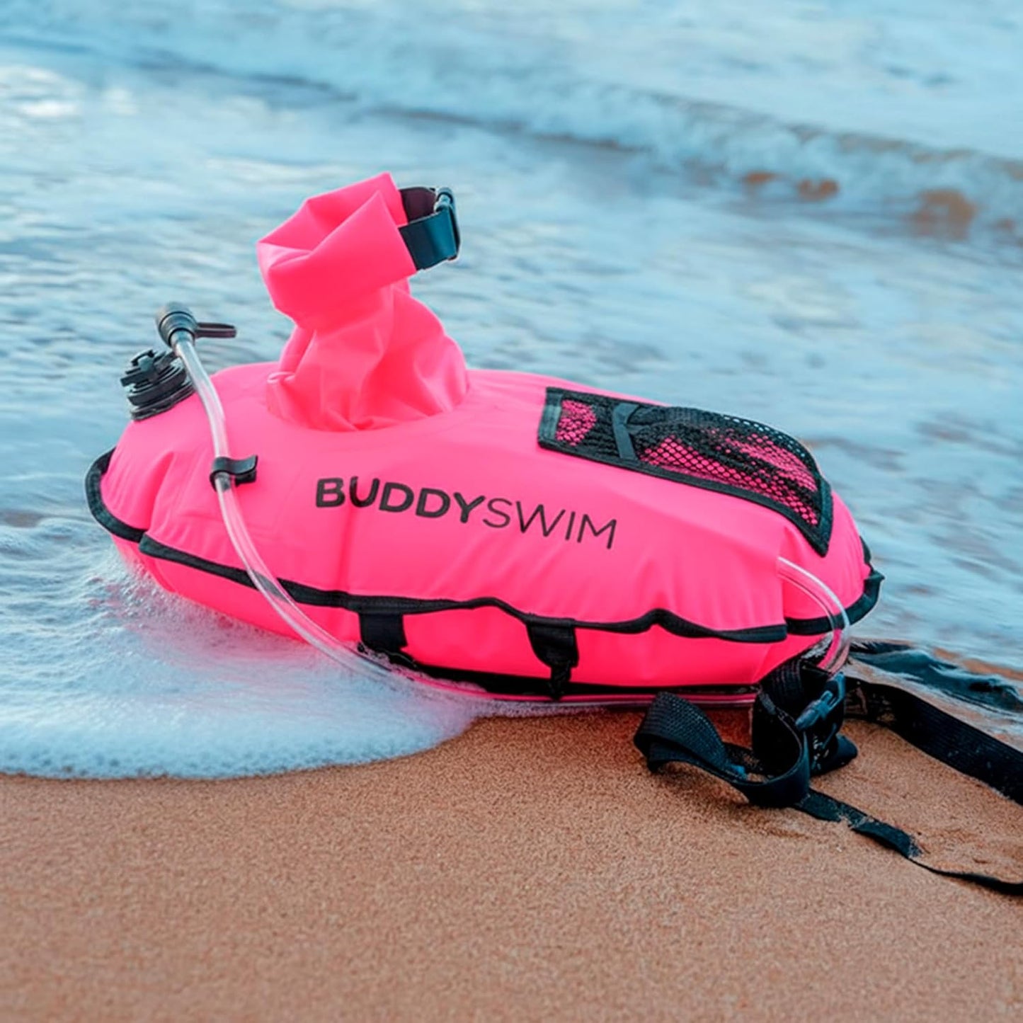 Open Water Schwimmboje mit wasserdichter Tasche, PRORosa
