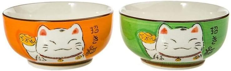 12-teiliges Schalen-Set mit Stäbchen & Löffel, Farben