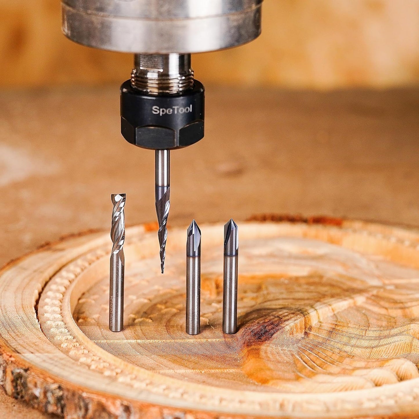 4-teiliges Fräserset für Holzgravur WD-1-2