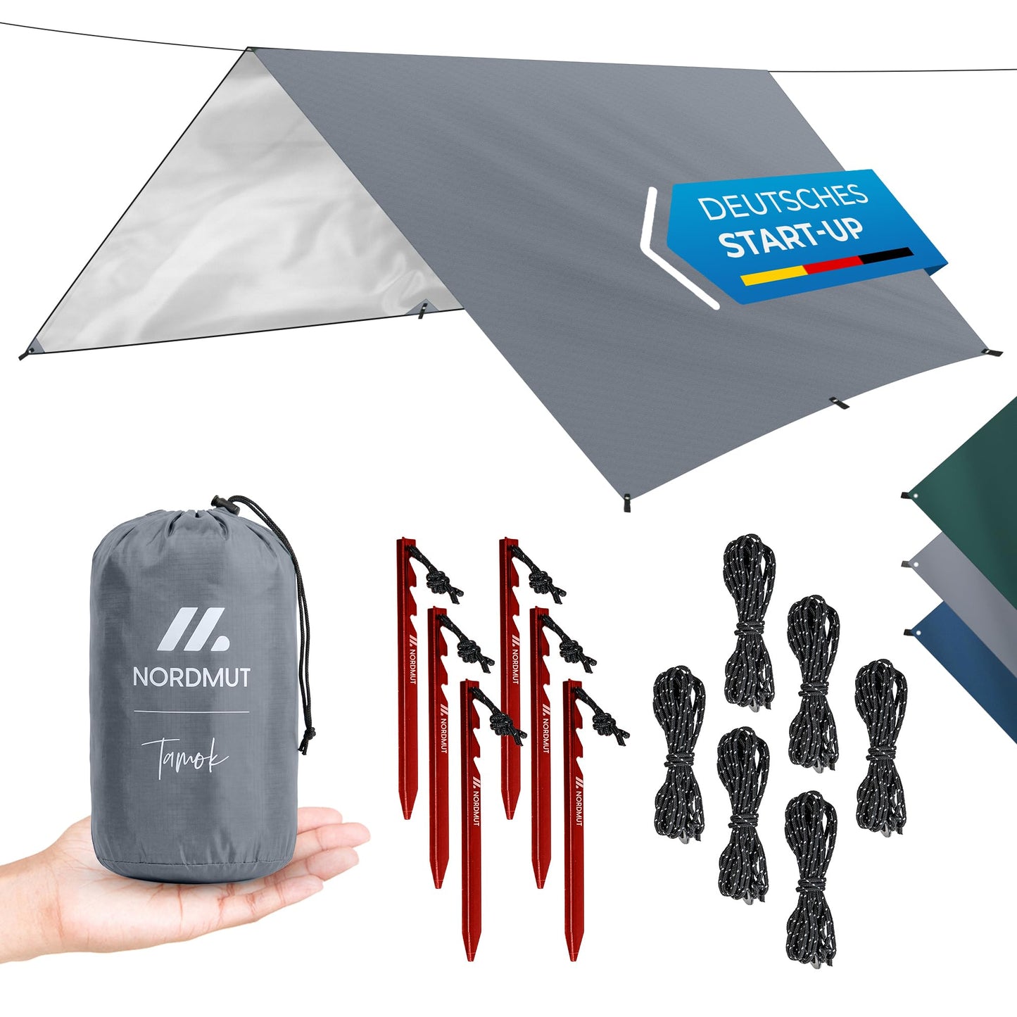 Wasserdichtes Tarp, Grau 300 x 400 cm