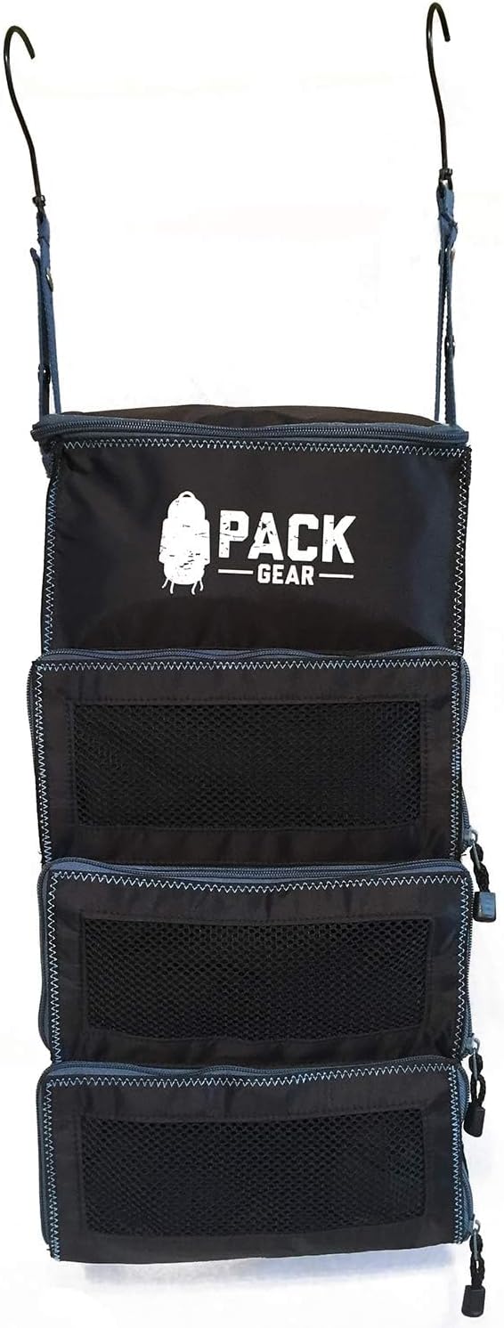 Hängekoffer-Organizer für Handgepäckkoffer, Small (Carry-On) Black With Blue Highlights