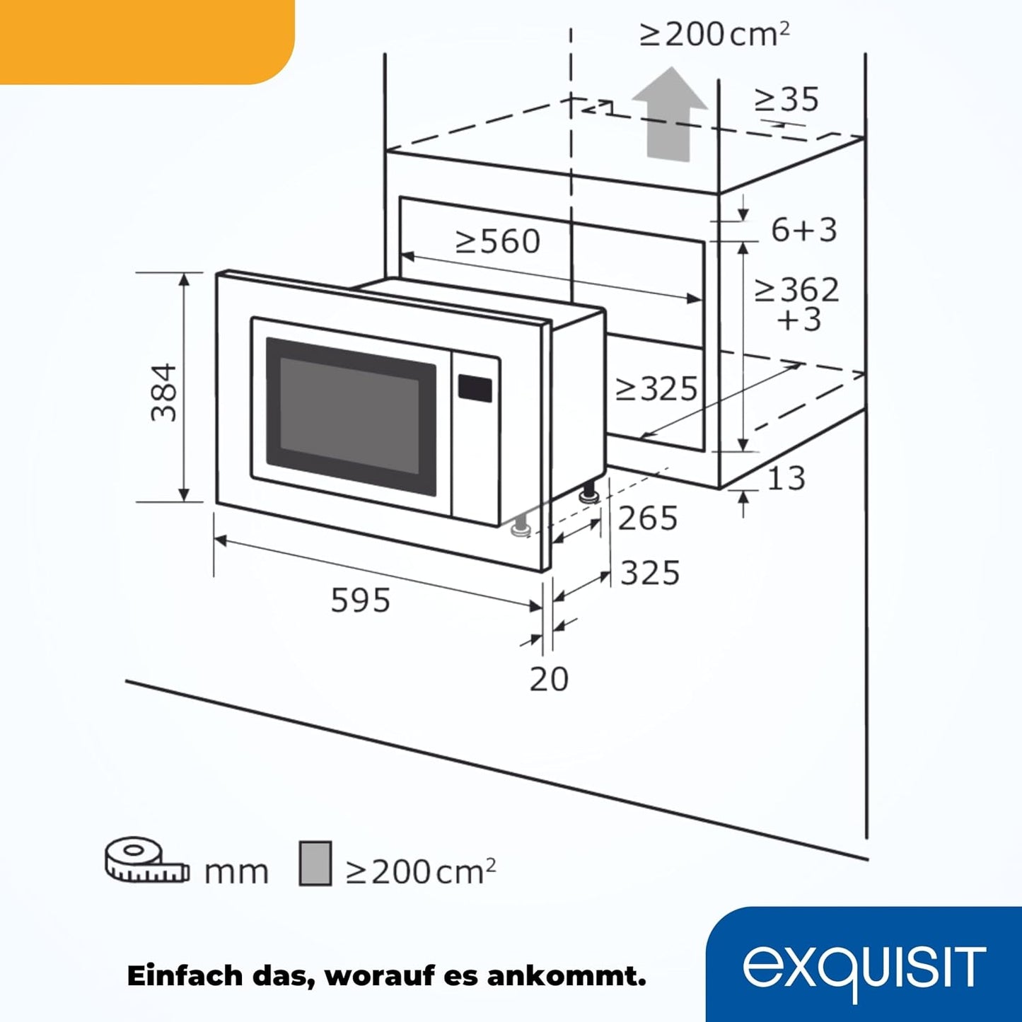 Einbaumikrowelle Inox Digital, Inox Digital