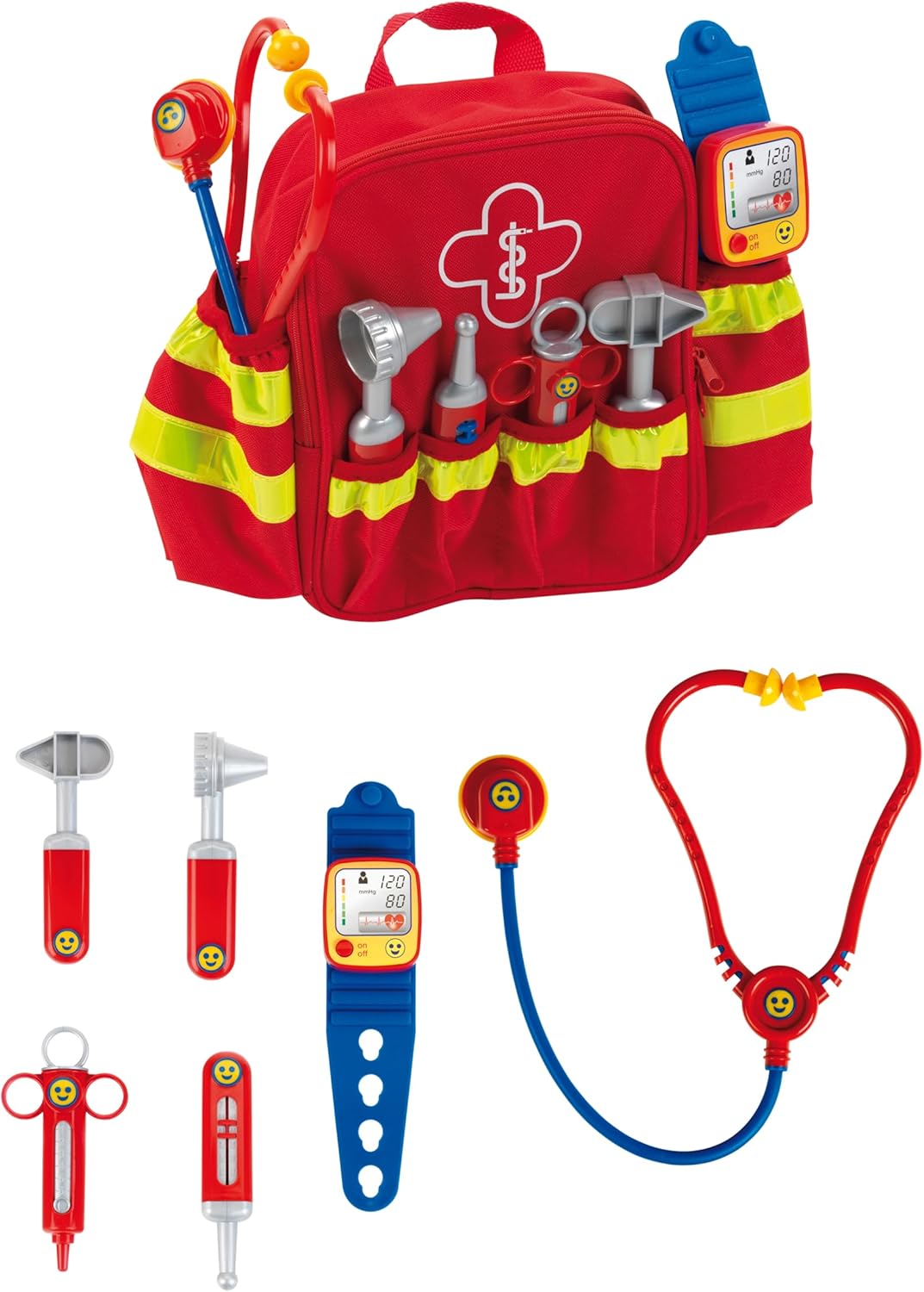 Rettungsrucksack Spielzeug-Set mit Zubehör ab 3 Jahren