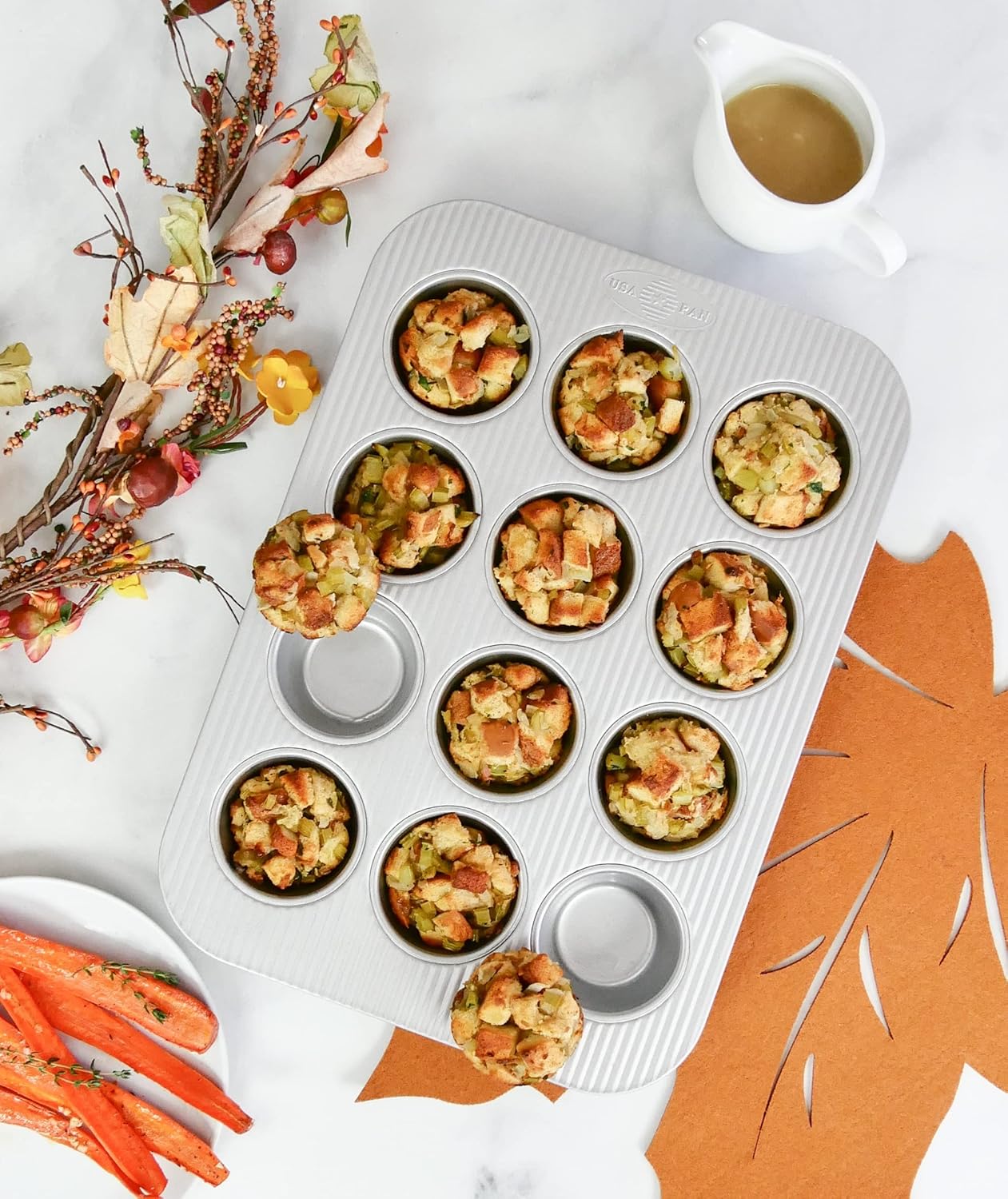 Muffinform Set, Standard-Muffin, 12 Mulden, 2 Stück