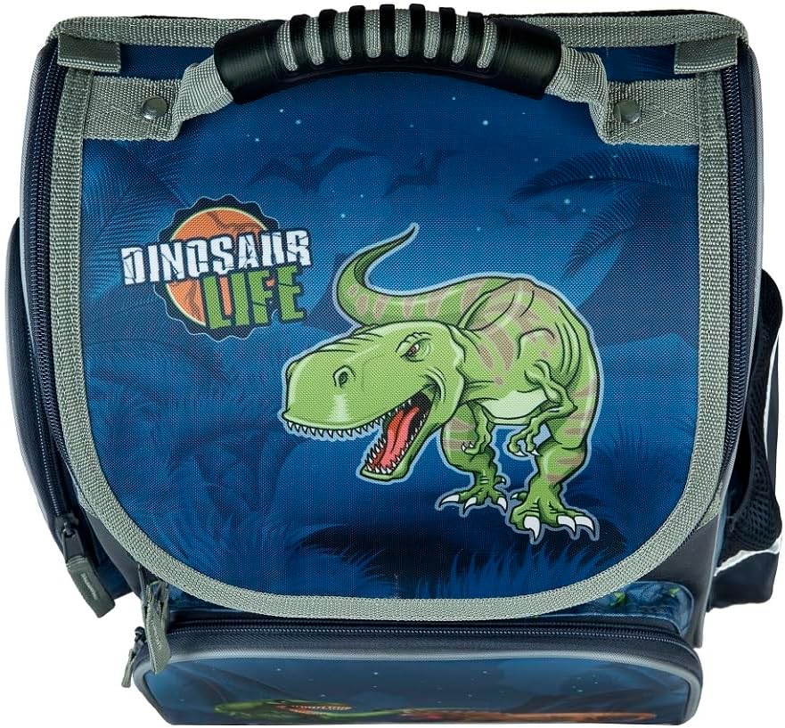 Ergonomischer Schulranzen-Komplettset Dino-Welt mit Schultüte, Komplett Set mit Schultüte