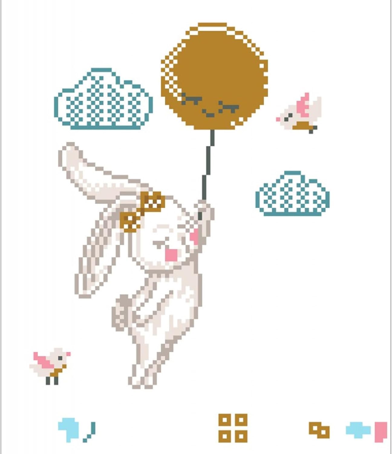 DD5.058 Diamond Painting Set: Hase Zum Mond und Zurück, Hase - Zum Mond und Zurück