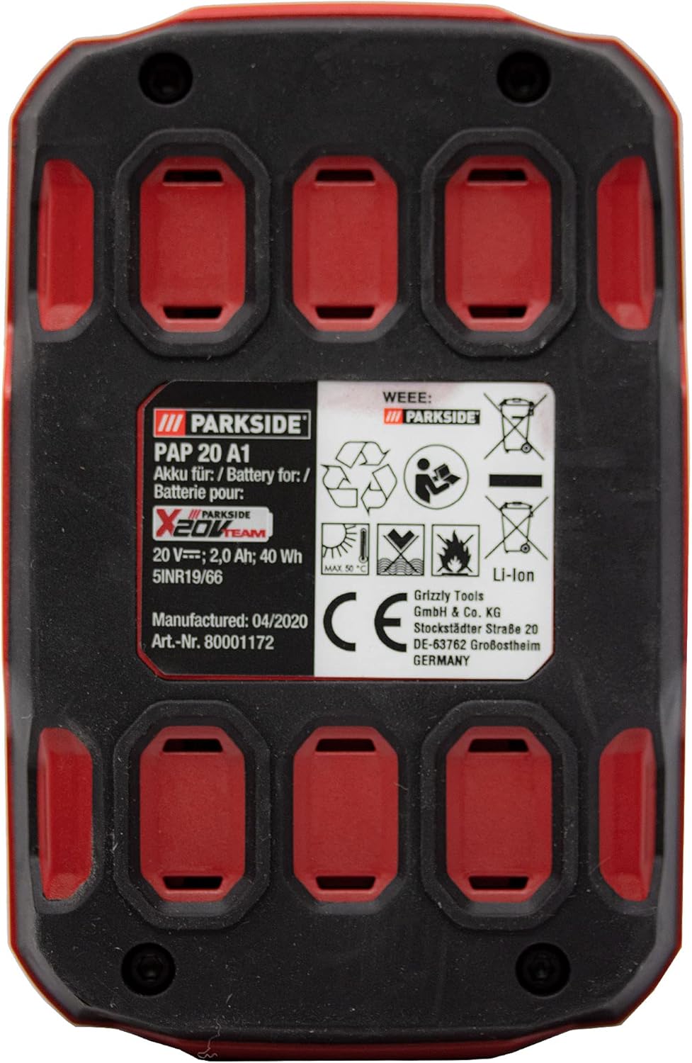 Parkside Ersatzakku PAP 20 A1, Akku Pap 20 A1