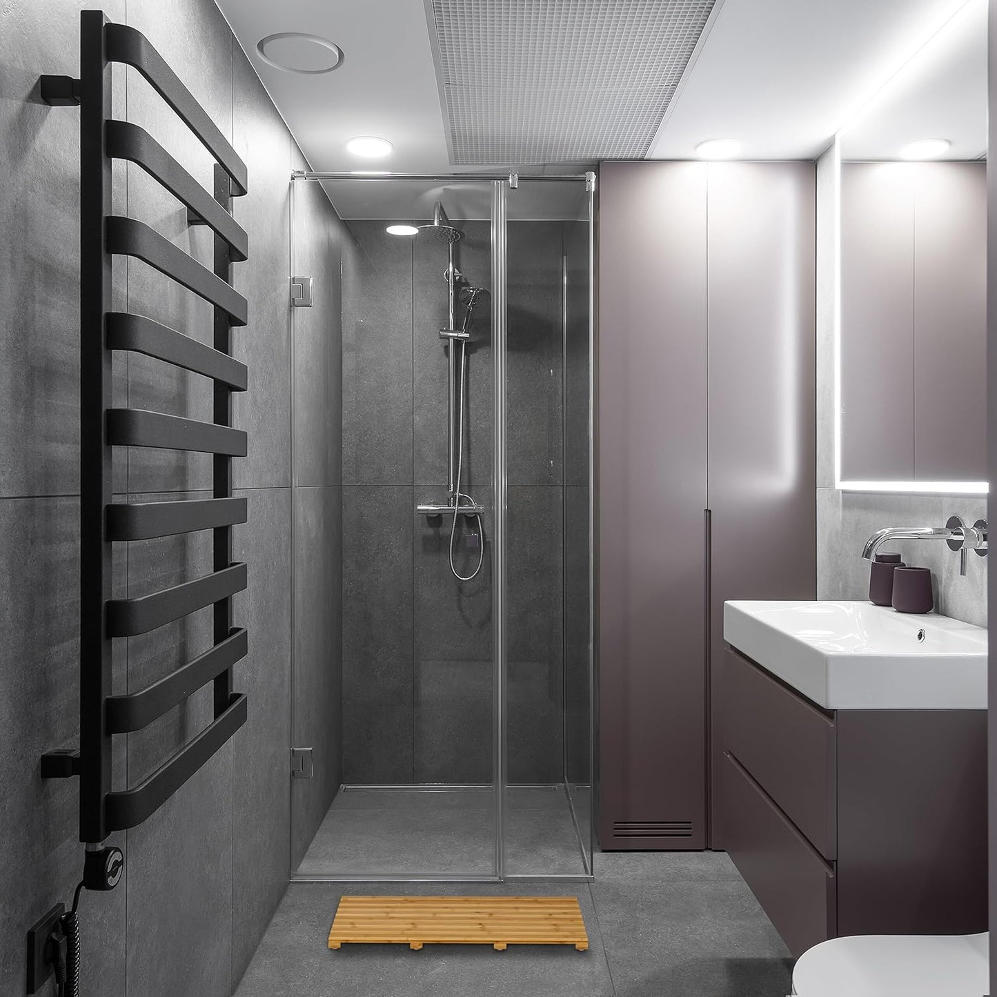 Bambus-Badematte, 40 x 66 cm (Rechteckig)