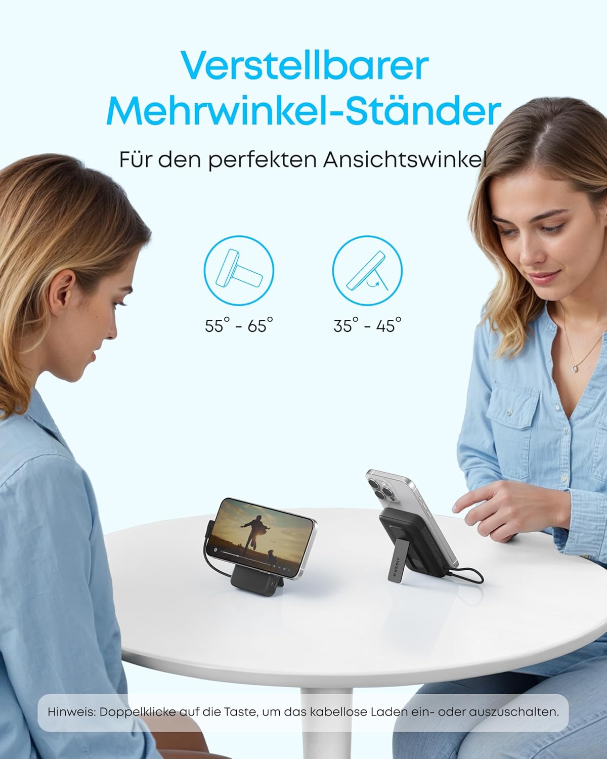 Zolo - Magnetische Powerbank mit Schnellladefunktion, Schwarz