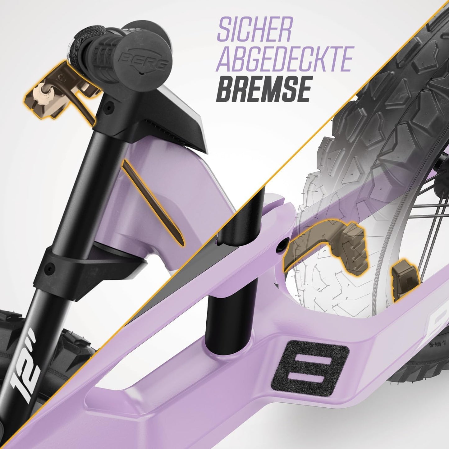 Biky Cross Laufrad, Violett