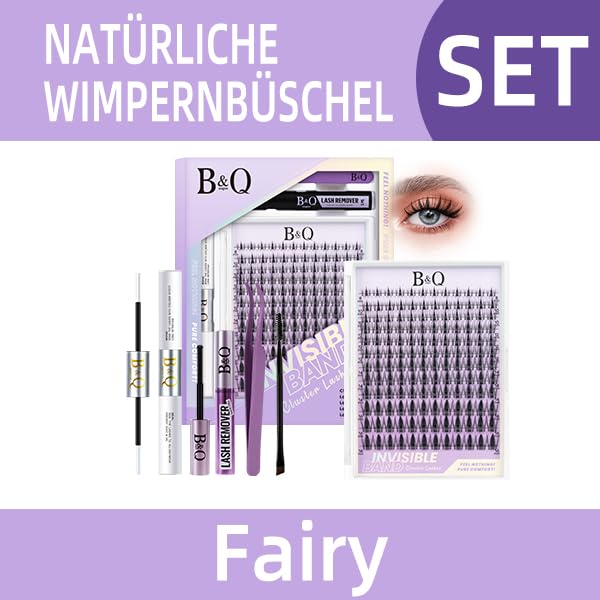 Lash Extension Set mit unsichtbarem Band (144 Stück)