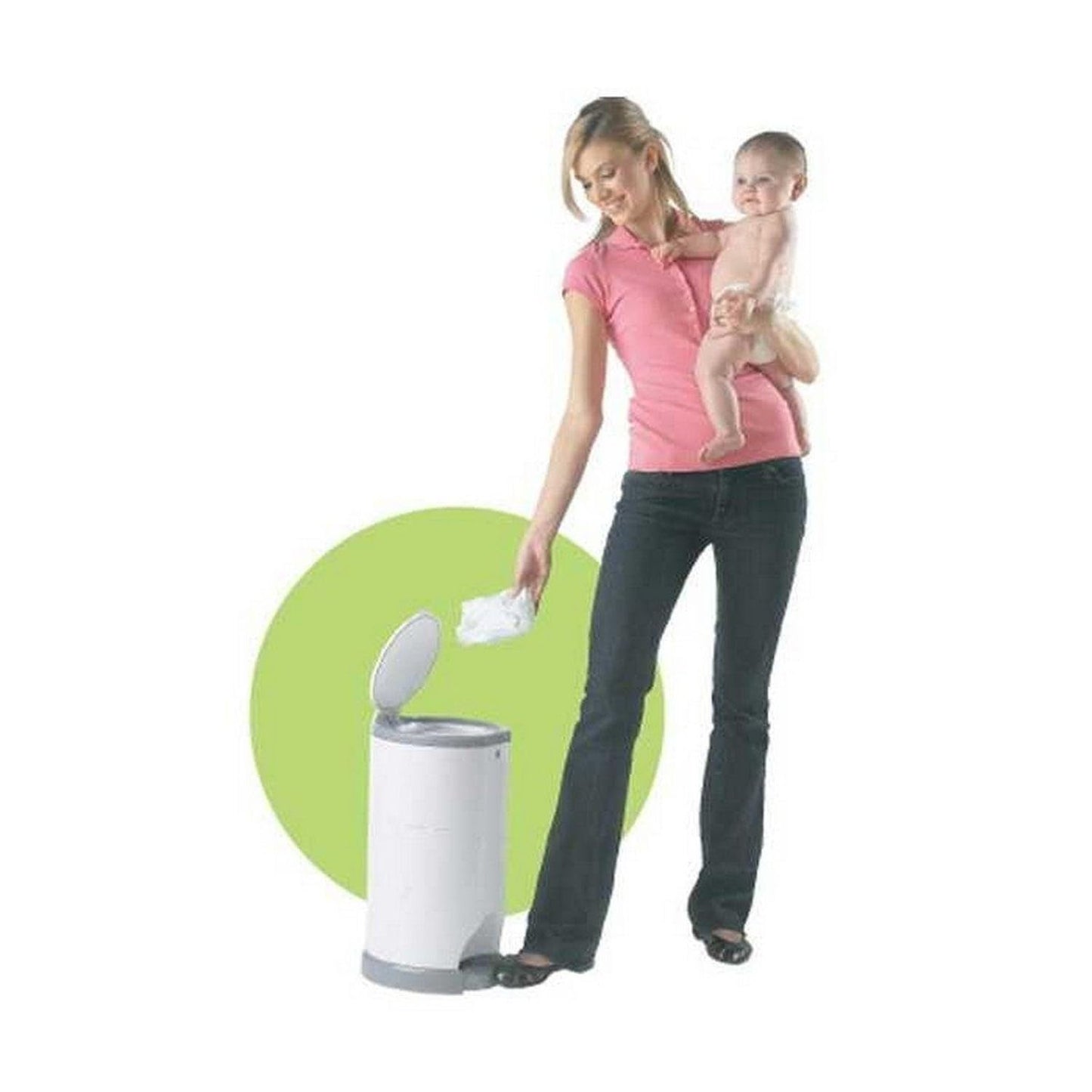 Windelabfalleimer mit Pedal, 1 Stück (1er Pack)