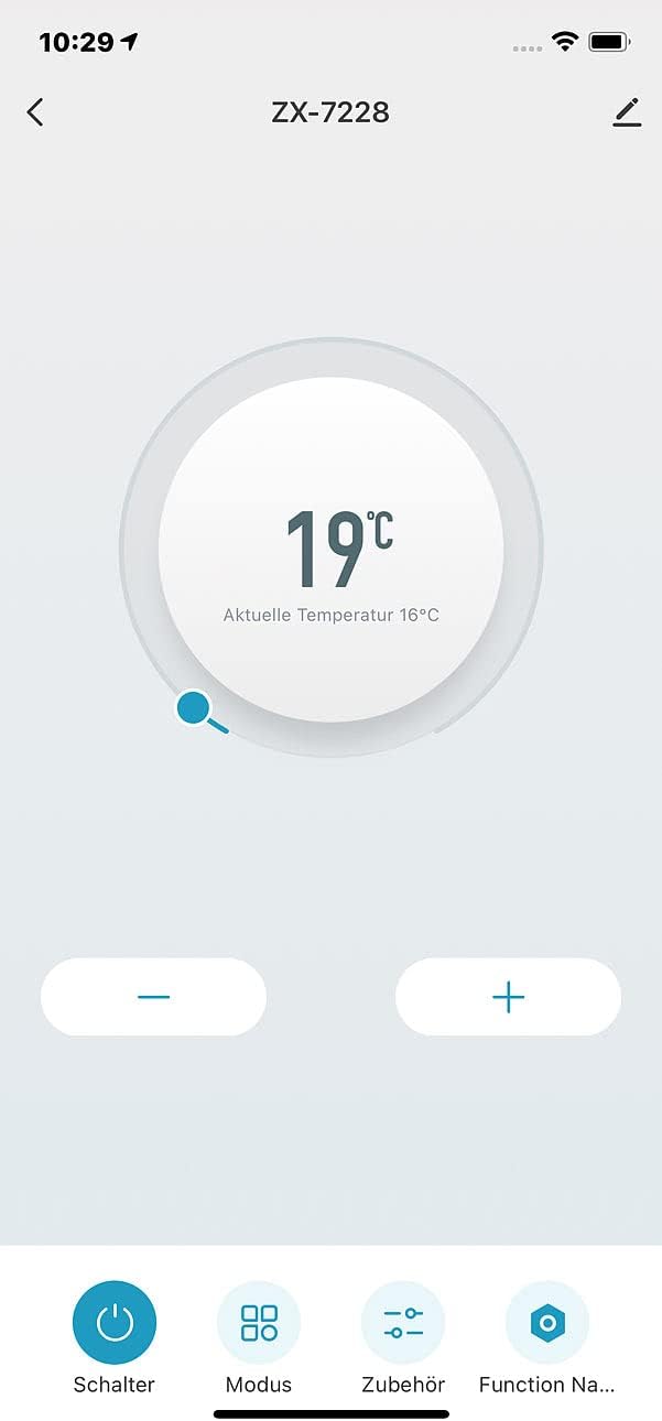 Wandheizlüfter, Weiss, App "Elesion