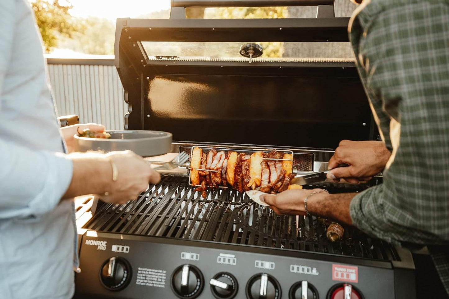 Grillspiess Pro mit Elektromotor (bis 10kg), Single