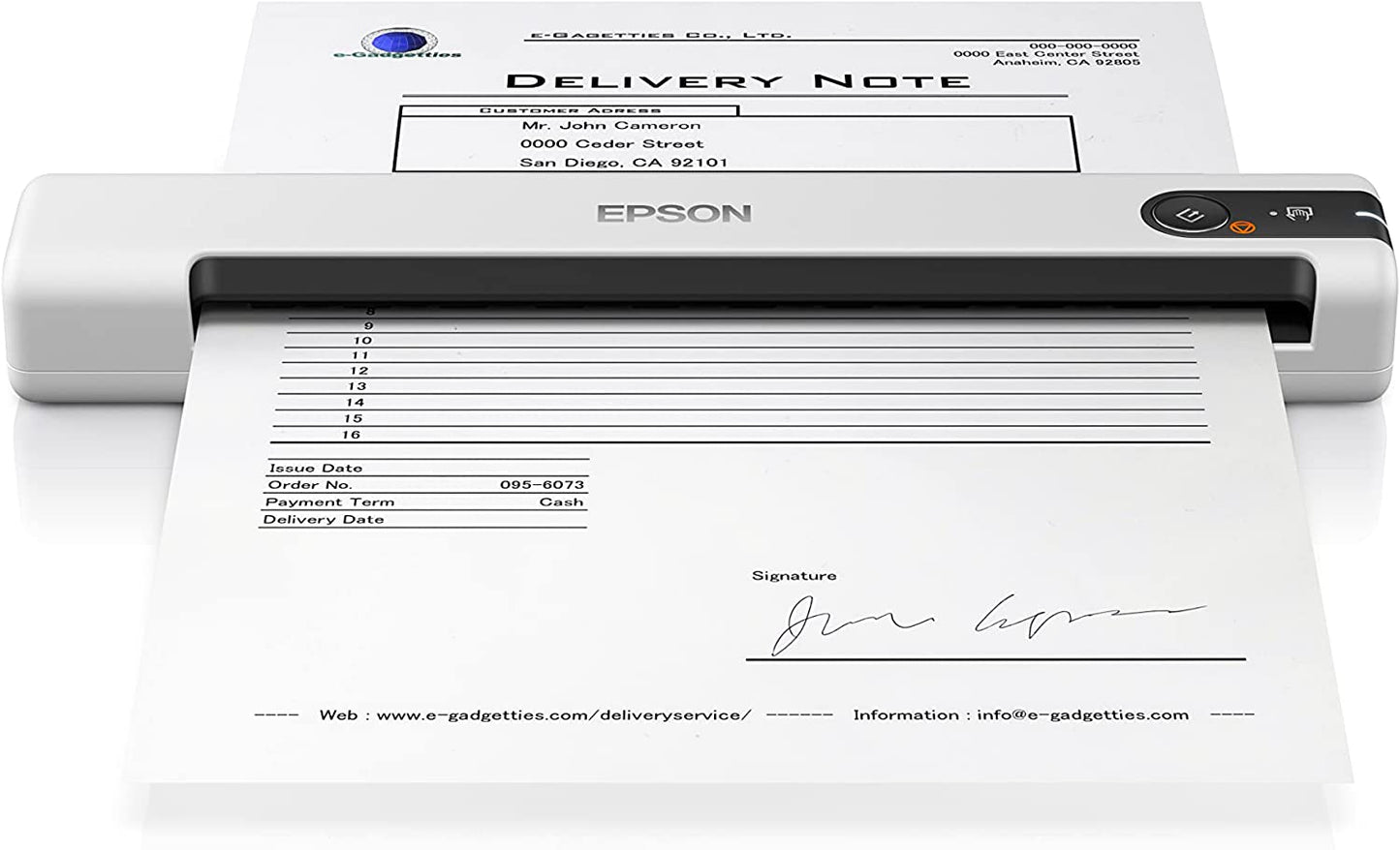 Epson WorkForce DS-70, Scanner