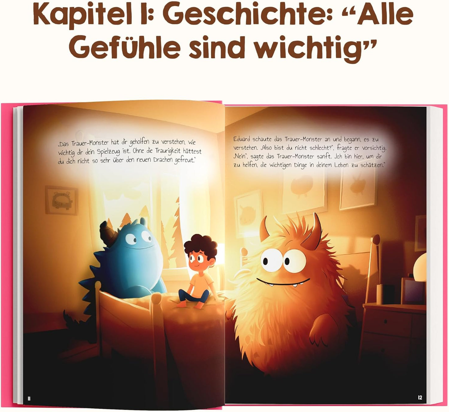 Gefühlstagebuch für Kinder mit Spielen, Pink