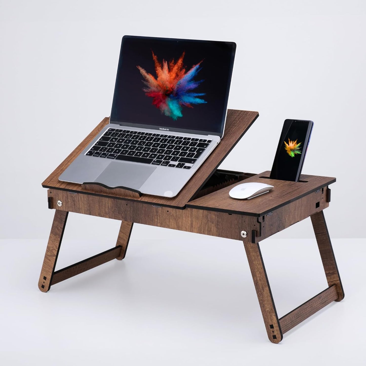 Verstellbarer Laptoptisch mit Stauraum