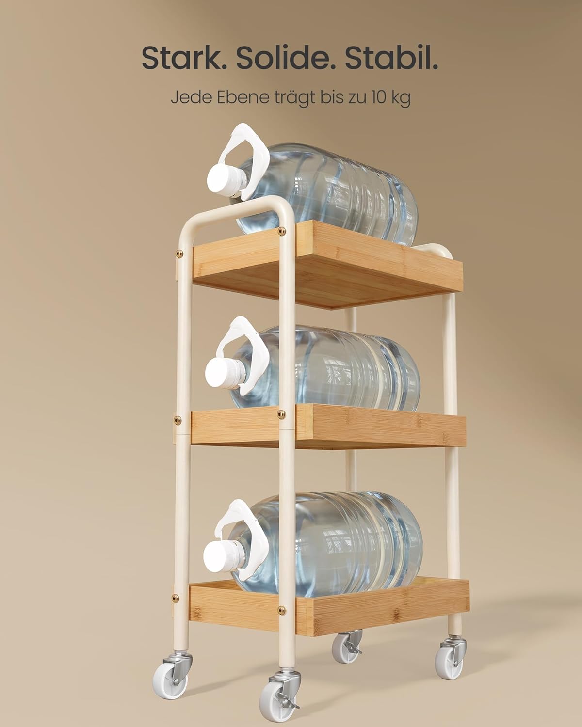 Servierwagen, Naturbeige