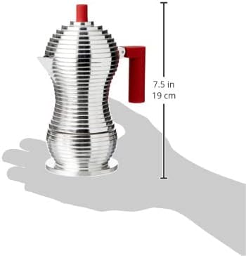 Kaffeekanne für 1 Tasse, Rot 7.5 x 10.5 x 13.5 cm für 1 Tasse