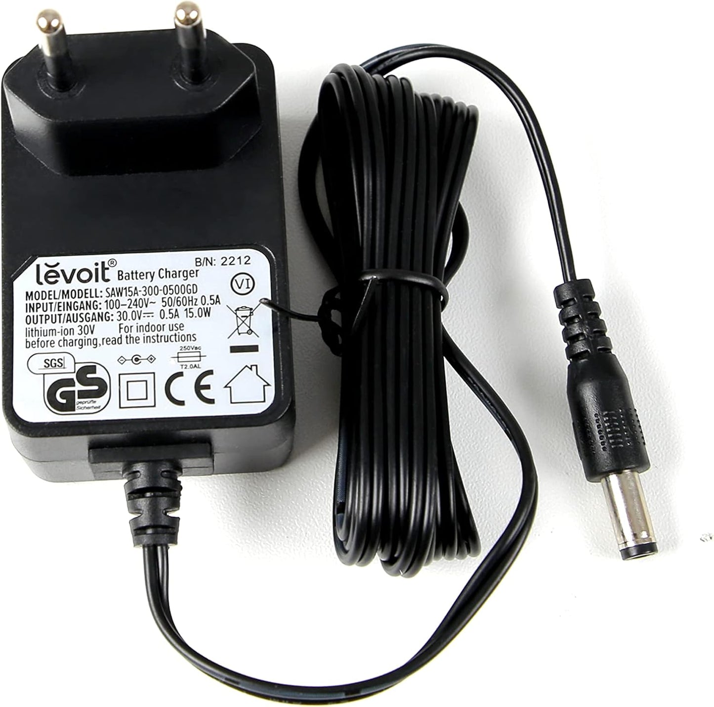 Akku Staubsauger-Adapter 100-240V 50/60Hz 0,5A
