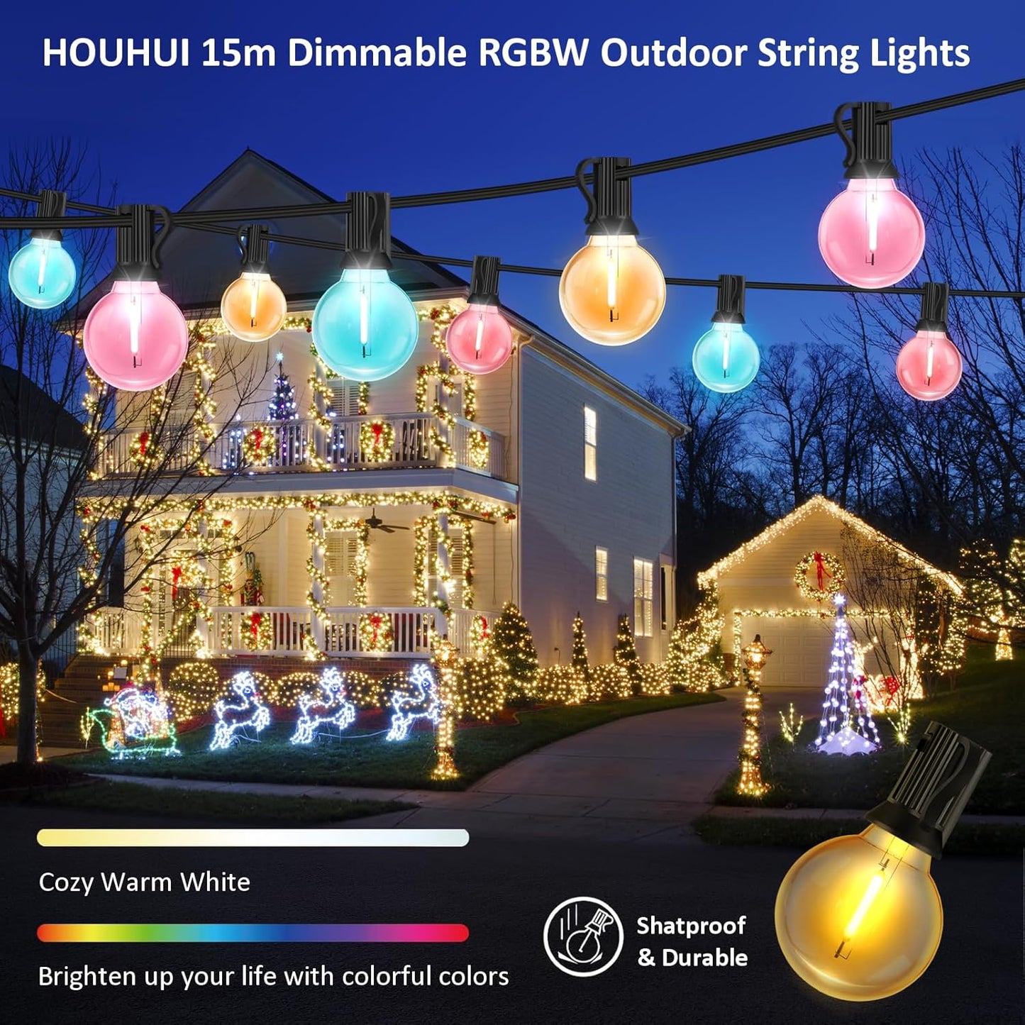 RGBW Outdoor-Lichterkette