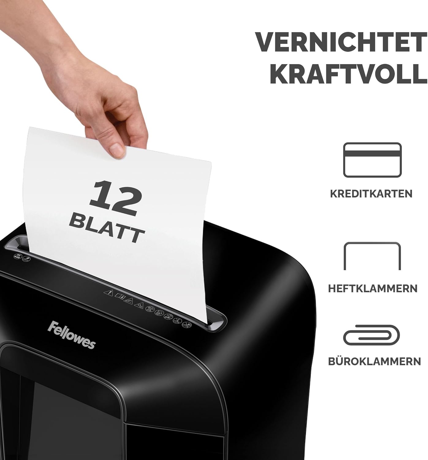 Aktenvernichter LX85, LX85 – 12 Blatt – Cross Cut – 19 Liter Papierkorb