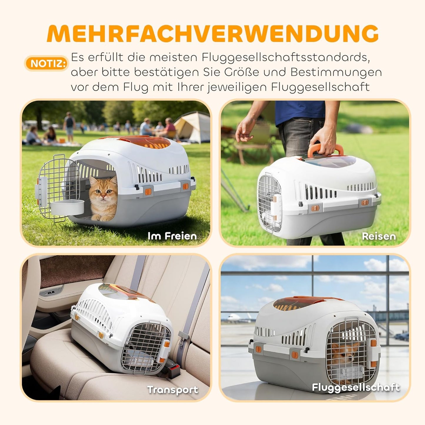 Transportbox Kunststoff, Stahl Hellgrau