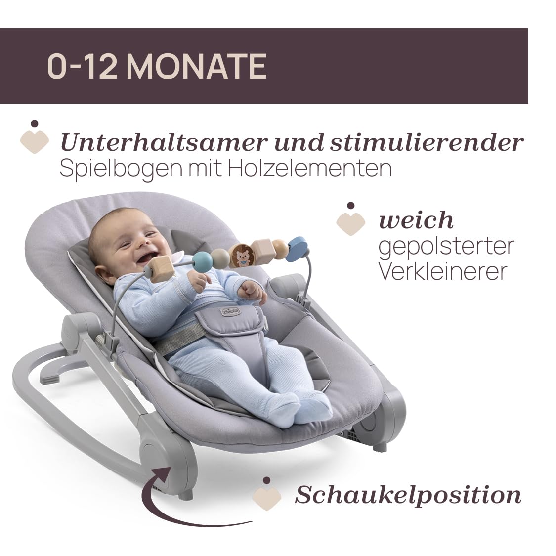 Magia 2-in-1 Babywippe und Sitz