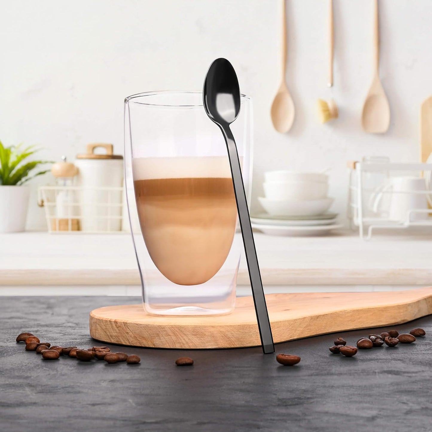 6-teiliges Latte Macchiato Löffel-Set