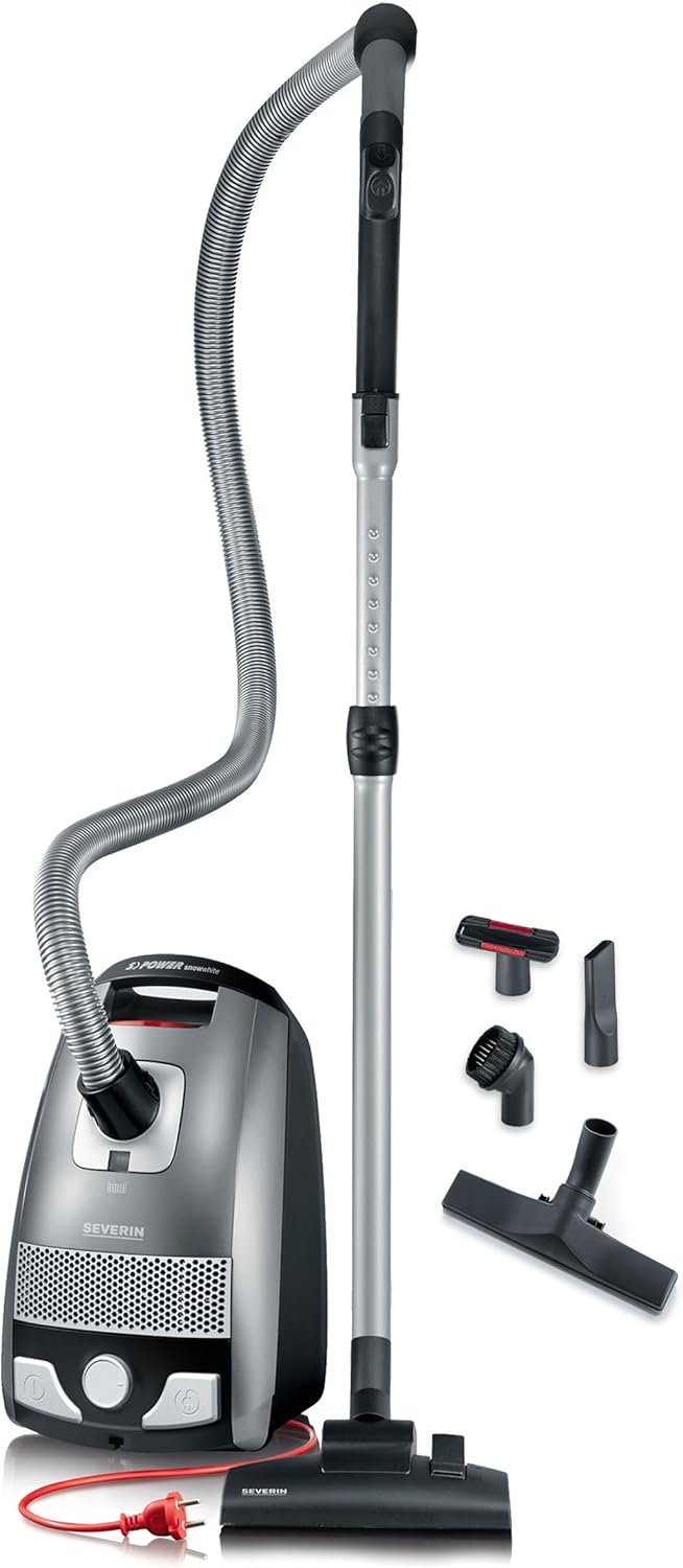 Bodenstaubsauger BC 7045 mit Beutel, 3L. Grau/Weiss, 750 W