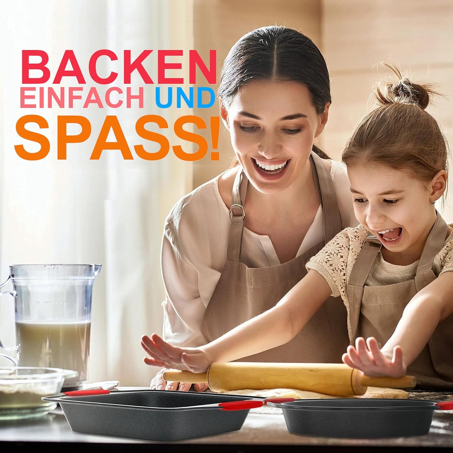 10-teiliges Backformen Set, 10 Piece Set Schwarz