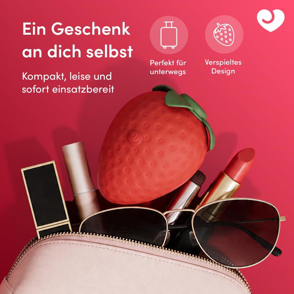 Strawberry Druckwellenvibrator für Frauen & Paare, Red