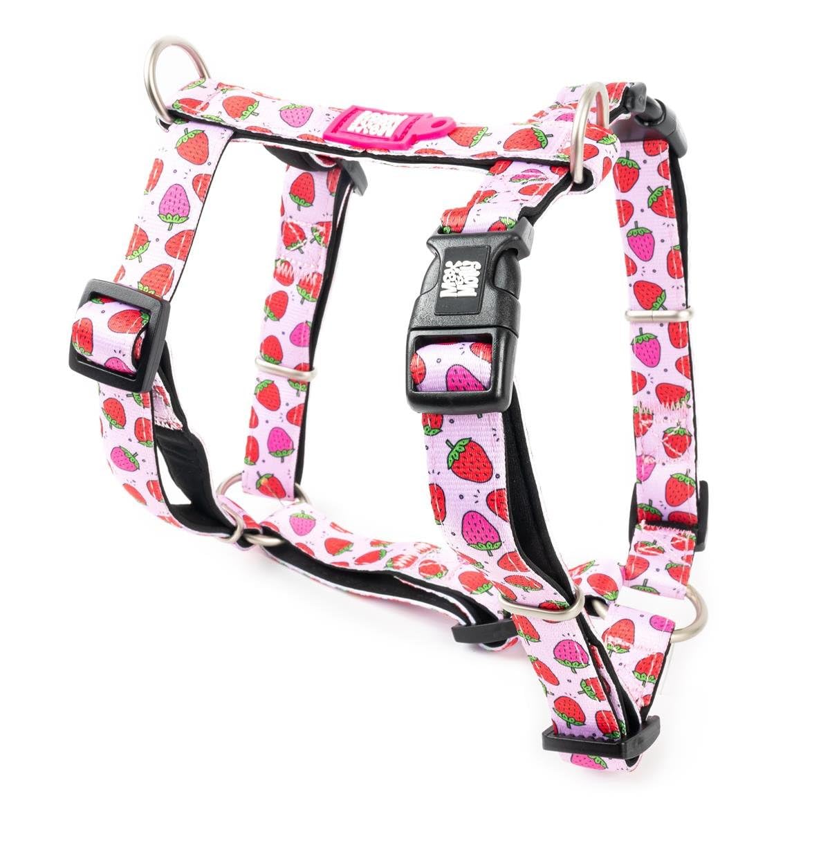 Neopren Hundegeschirr, XS Strawberry Dream