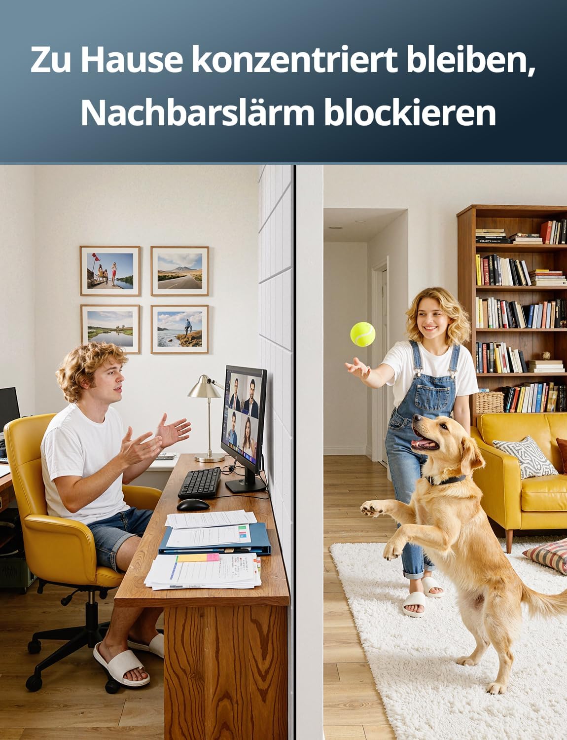 Schallschutzplatten Set, Schalldämmung Weiss (Quadratisch)