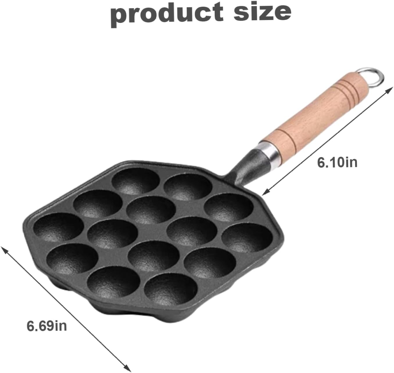 Takoyaki-Pfanne mit 14 Löchern
