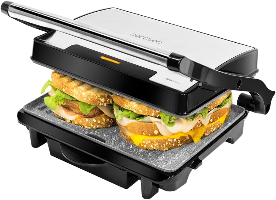 Elektrogrill Rock'nGrill 1500 mit Steinverkleidung, Inox ; 1500 W
