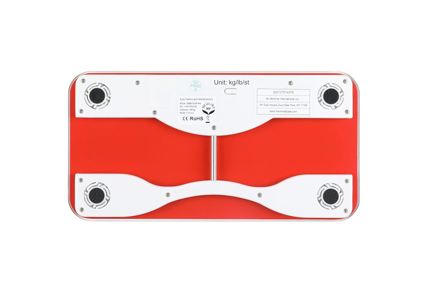 Step-on Mini Reise Personenwaage, Red