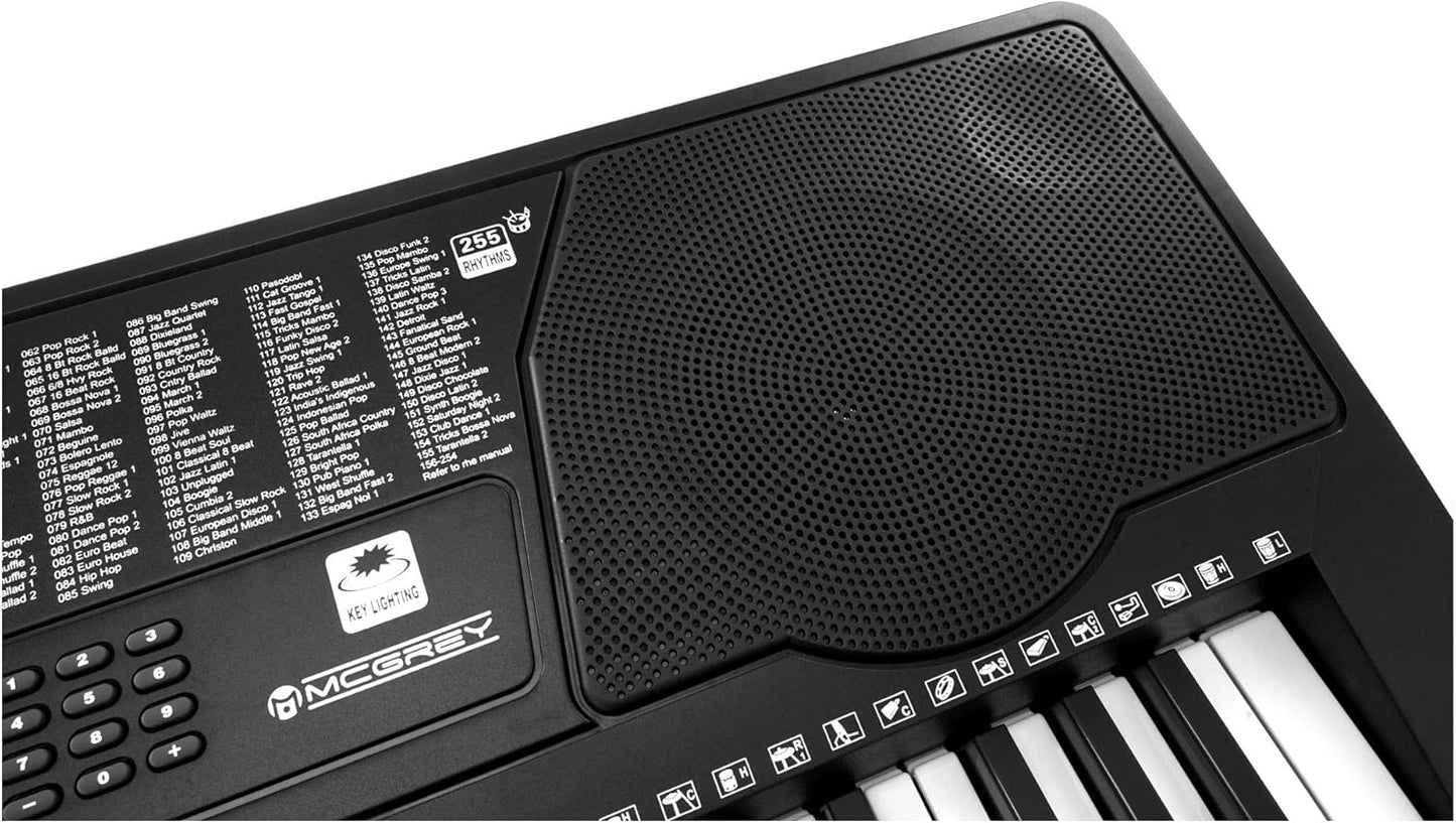 LK-6150 Leuchttasten Keyboard & Kopfhörer Set für Einsteiger